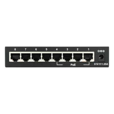 D-Link DGS-1008P 8-Port Gigabit PoE Desktop Switch – High-Speed Power Hub for IP Surveillance & Wireless APs