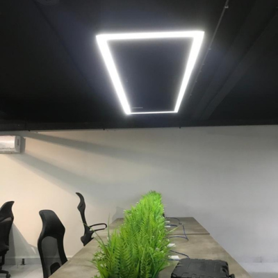 Custom LED Suspended Rectangular Linear Light – Hanging Bar Light for Offices and Interiors