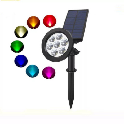 RGBW Solar LED Spike Planter Light – Outdoor Waterproof Garden Light