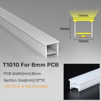 Recessed Silicone LED Diffuser Duct – Flexible IP65 Channel