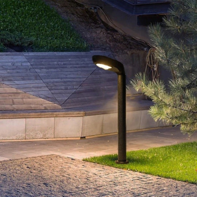 Misteo Solar Bollard Light with Remote – Aluminium Body, Outdoor Path Lighting