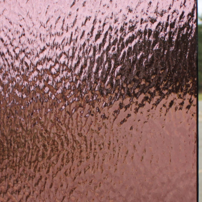 Oceanic Perpal Ripple Textured Glass Panel – 4mm Pink Decorative Glass